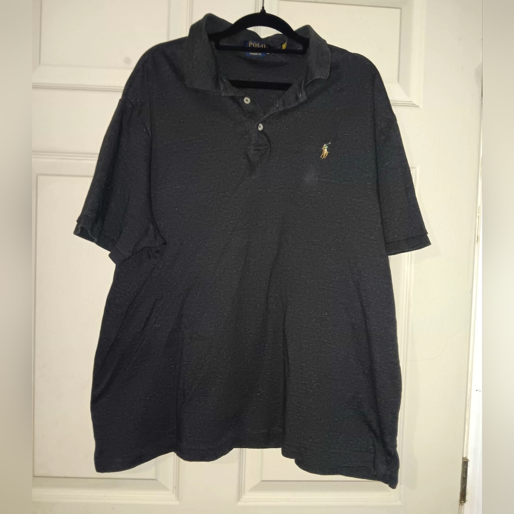 Polo by Ralph Lauren Men's Dark Grey Polo Shirt Sz XL